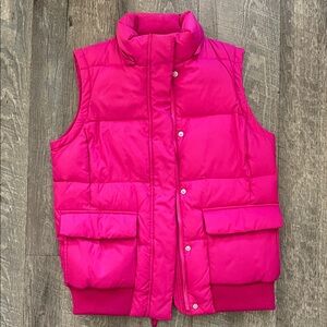 GAP Fuchsia Puffer Vest